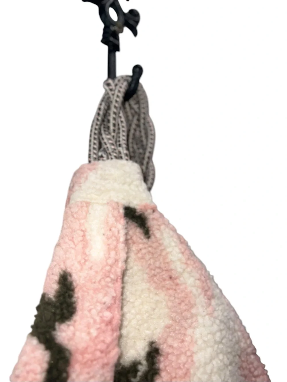 UNIONBAY Pink Camo Sherpa Sling Backpack Crossbody Fleece Bag